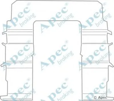 Комплектующие, тормозные колодки APEC braking купить