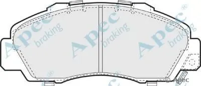 Комплект тормозных колодок, дисковый тормоз APEC braking купить