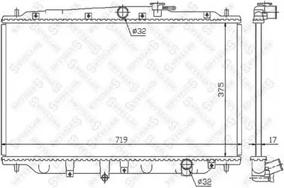 Радиатор, охлаждение двигателя STELLOX купить