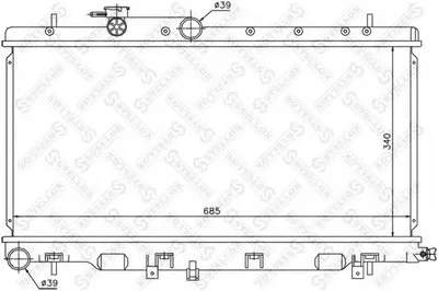 Радиатор, охлаждение двигателя STELLOX купить