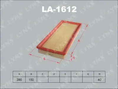 Воздушный фильтр LYNXauto купить