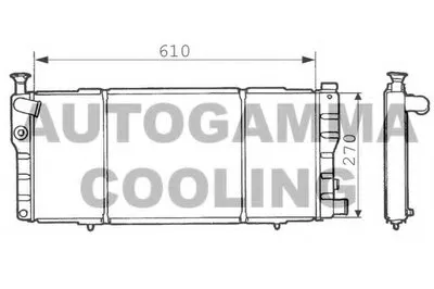 Радиатор, охлаждение двигателя AUTOGAMMA купить