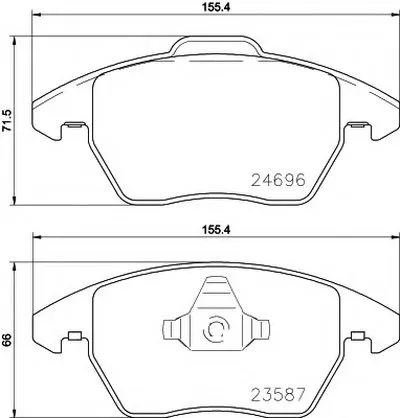 Комплект тормозных колодок, дисковый тормоз MINTEX купить