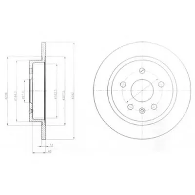 Тормозной диск DELPHI купить