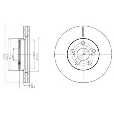 Тормозной диск DELPHI купить