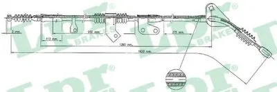 Трос, стояночная тормозная система LPR купить