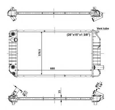 Радиатор, охлаждение двигателя NRF купить
