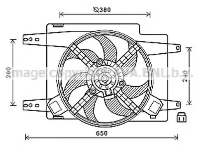 Вентилятор, охлаждение двигателя AVA QUALITY COOLING купить