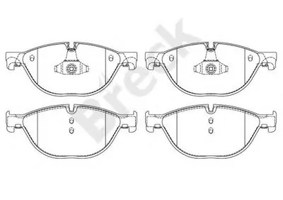 Комплект тормозных колодок, дисковый тормоз BRECK купить