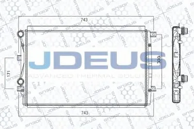Радиатор, охлаждение двигателя JDEUS купить