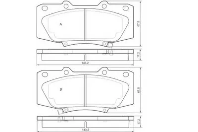 Комплект тормозных колодок, дисковый тормоз E.T.F. купить
