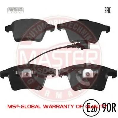 Комплект тормозных колодок, дисковый тормоз Anti-Noise MASTER-SPORT купить