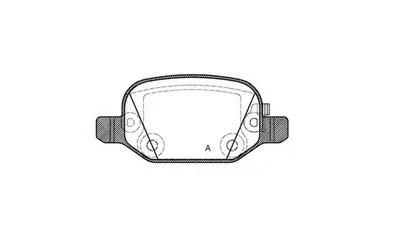 Комплект тормозных колодок, дисковый тормоз ADVANCE OPEN PARTS купить