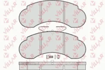 Комплект тормозных колодок, дисковый тормоз VILLAR купить