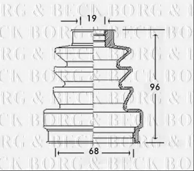 Пыльник, приводной вал BORG & BECK купить