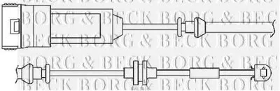 Сигнализатор, износ тормозных колодок BORG & BECK купить