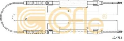 Трос, стояночная тормозная система COFLE купить