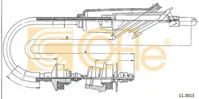 Тросик сцепления COFLE купить