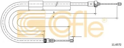 Трос, стояночная тормозная система COFLE купить