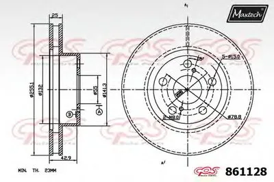 Тормозной диск R+ (Regular Plus) MAXTECH купить