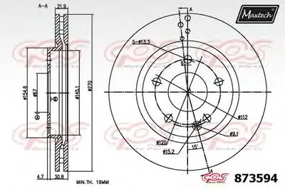 Тормозной диск R+ (Regular Plus) MAXTECH купить