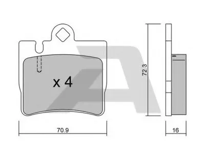 Комплект тормозных колодок, дисковый тормоз AISIN купить