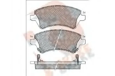 Комплект тормозных колодок, дисковый тормоз R BRAKE купить