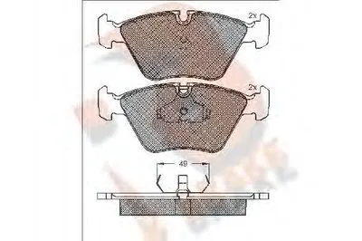 Комплект тормозных колодок, дисковый тормоз R BRAKE купить