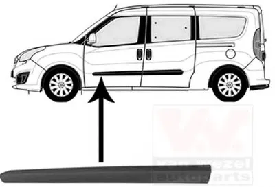 Облицовка / защитная накладка, дверь VAN WEZEL купить