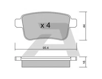 Комплект тормозных колодок, дисковый тормоз AISIN купить