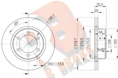 Тормозной диск R BRAKE купить