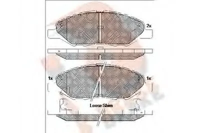 Комплект тормозных колодок, дисковый тормоз R BRAKE купить