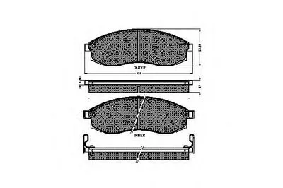 Комплект тормозных колодок, дисковый тормоз SPIDAN купить