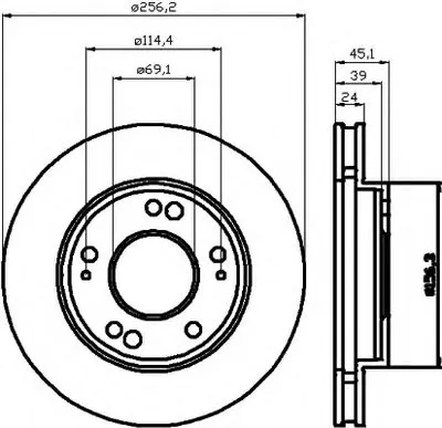 Тормозной диск HELLA купить