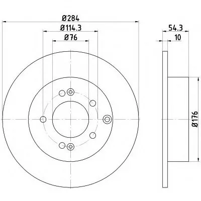 Тормозной диск HELLA купить