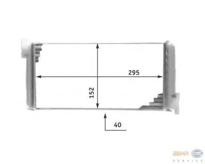 Теплообменник, отопление салона BEHR HELLA SERVICE HELLA купить