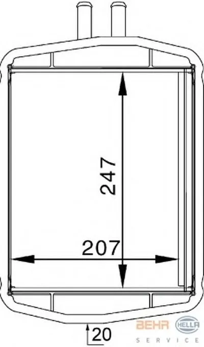 Теплообменник, отопление салона BEHR HELLA SERVICE HELLA купить