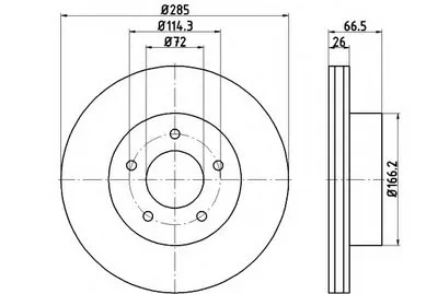 Тормозной диск MINTEX купить