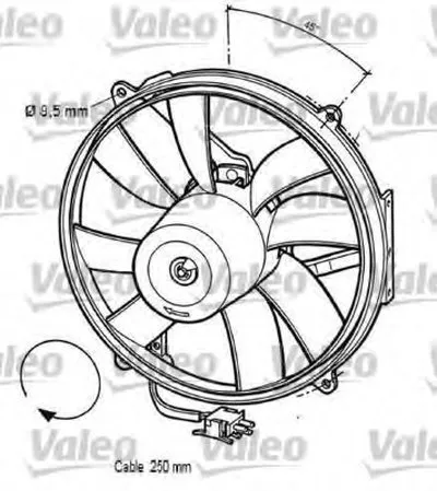 Вентилятор, охлаждение двигателя VALEO купить