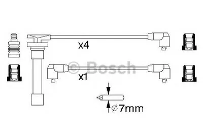 Комплект проводов зажигания BOSCH купить