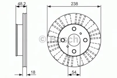 Тормозной диск BOSCH купить