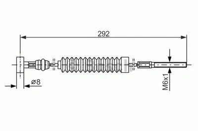 Трос, стояночная тормозная система BOSCH купить