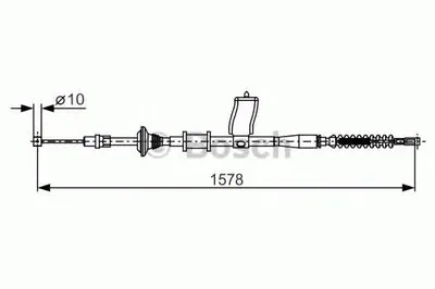 Трос, стояночная тормозная система BOSCH купить