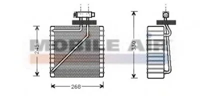 Испаритель, кондиционер VAN WEZEL купить