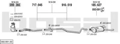 Система выпуска ОГ BOSAL купить
