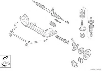 Рулевое управление; Подвеска колеса HERTH+BUSS JAKOPARTS купить