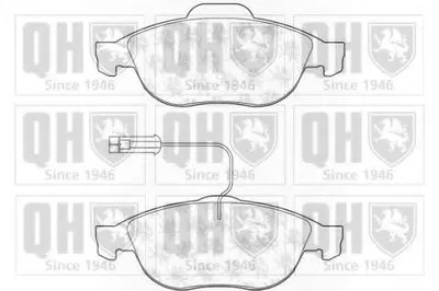 Комплект тормозных колодок, дисковый тормоз QUINTON HAZELL купить