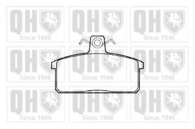 Комплект тормозных колодок, дисковый тормоз QUINTON HAZELL купить