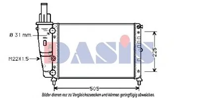 Радиатор, охлаждение двигателя AKS DASIS купить