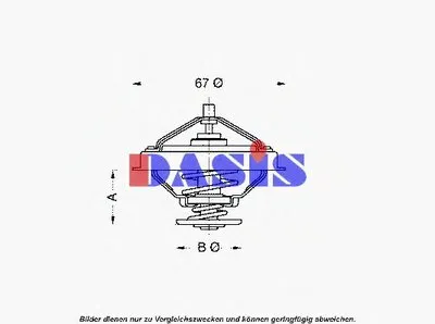 Термостат, охлаждающая жидкость AKS DASIS купить